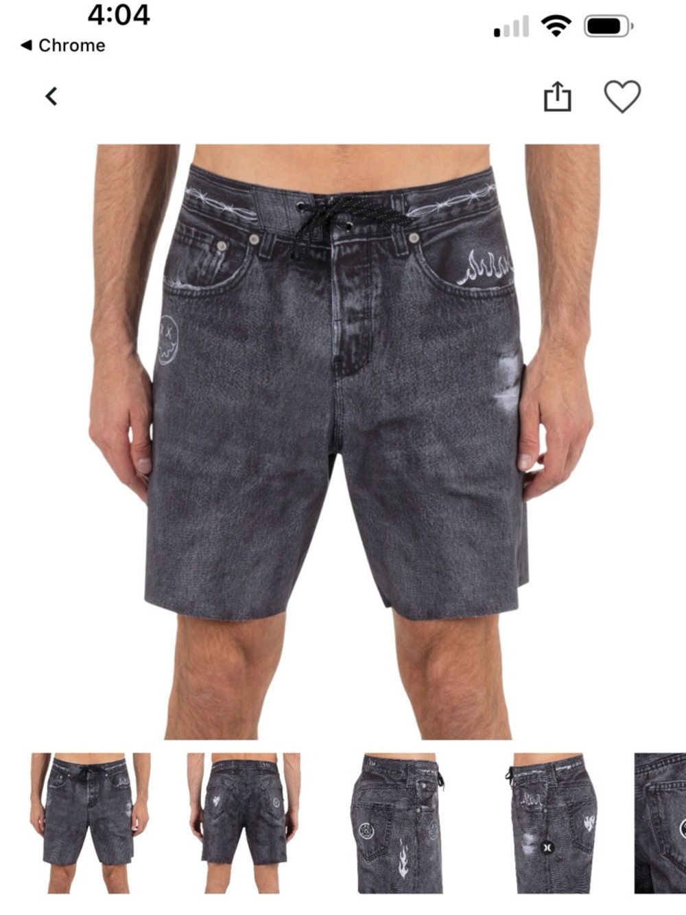 ✨Hurley phantom eco denim 18” boardshort NWT